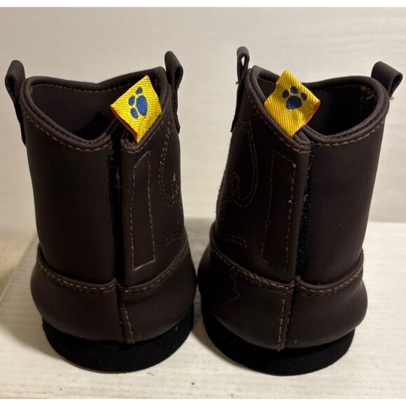 Build a Bear Faux Leather Cowboy Boots Embroidered Design Hook-And-Loop Closure - Picture 3 of 10